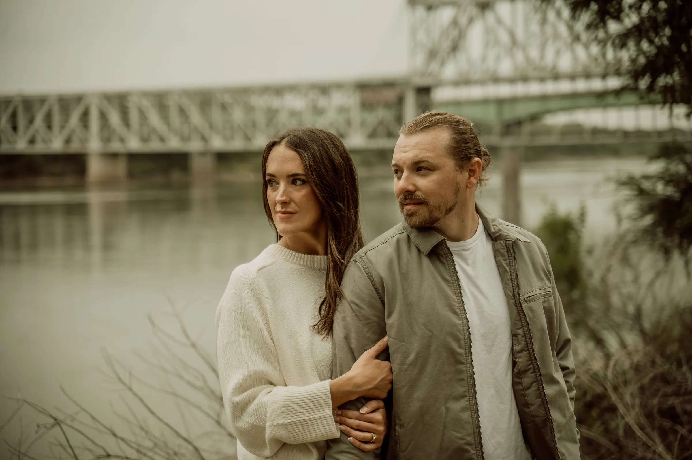 Rachel and Aaron engagement photo 3 of 5 at Clinton Lake, Kansas, May 2025