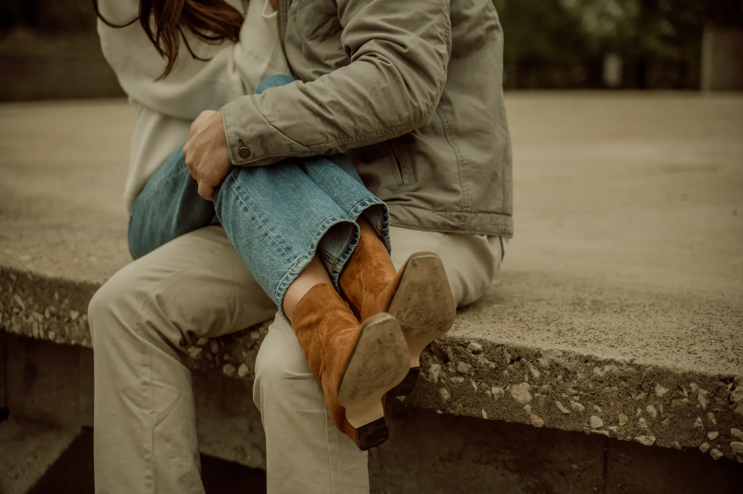 Rachel and Aaron engagement photo 4 of 5 at Clinton Lake, Kansas, May 2025